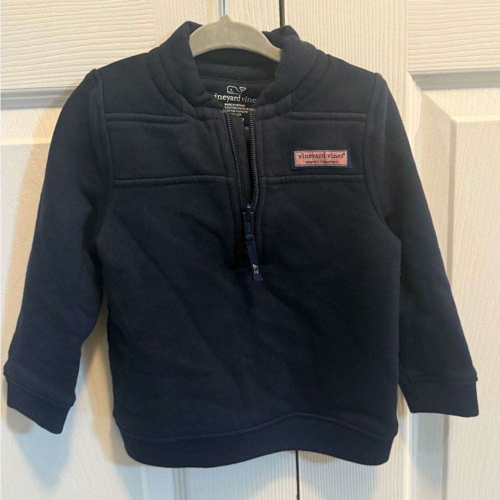 Vineyard Vines Kids Navy Quarter-Zip Sweatshirt